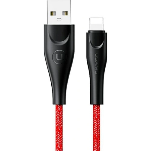 Kup Kabel pleciony USAMS U41 lightning 2m 2A czerwony/red SJ394USB02 Fast Charge - USA292RED - {ean13} - Sklep Home Screen