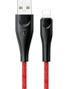 USAMS U41 geflochtenes Kabel Lightning 2m 2A rot SJ394USB02 Schnellladung