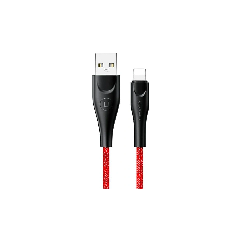 Kabel pleciony USAMS U41 lightning 2m 2A czerwony/red SJ394USB02 Fast Charge