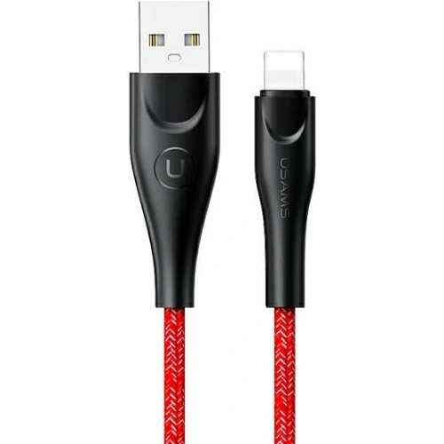 Kup Cablu împletit USAMS U41 lightning 3m 2A roșu/red SJ397USB02 Încărcare rapidă - USA294RED - {ean13} - Sklep Home Screen