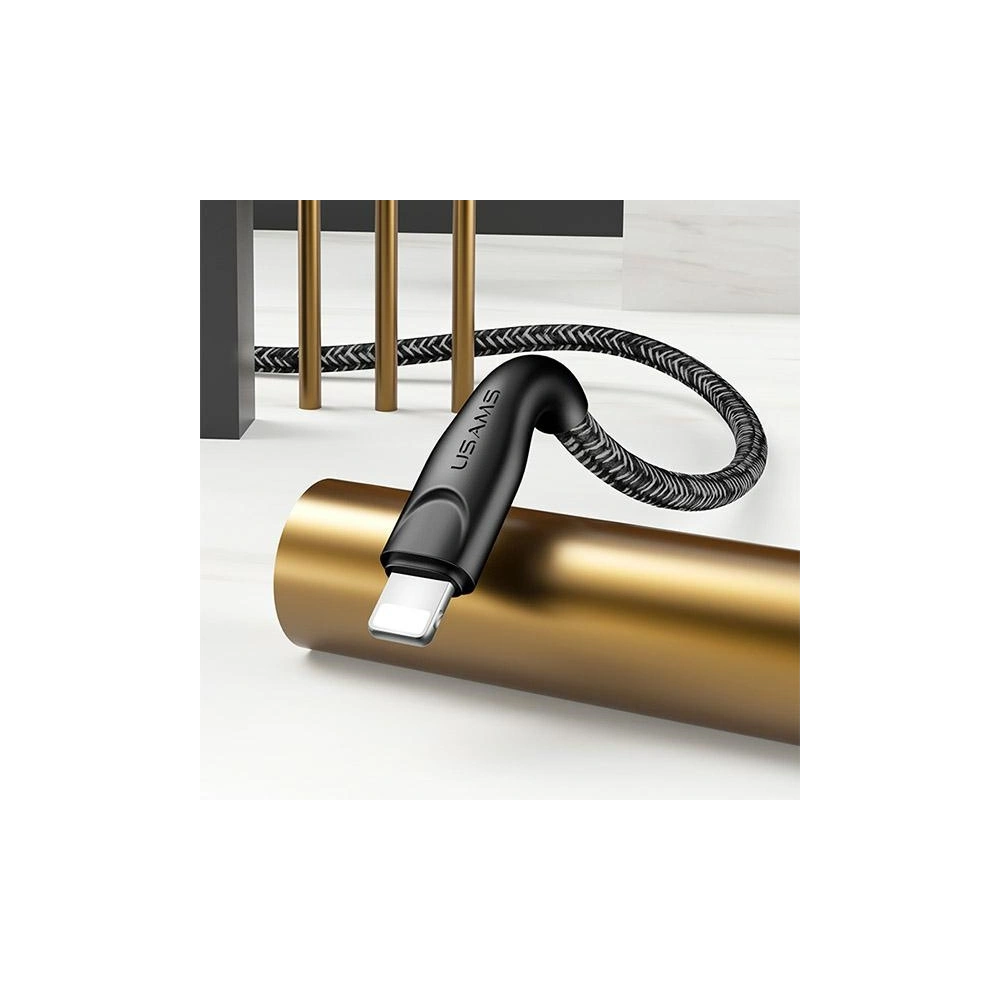 Kabel pleciony USAMS U41 lightning 3m 2A czerwony/red SJ397USB02 Fast Charge