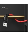 Kup Cablu împletit USAMS U41 lightning 3m 2A roșu/red SJ397USB02 Încărcare rapidă - USA294RED - {ean13} - Sklep Home Screen