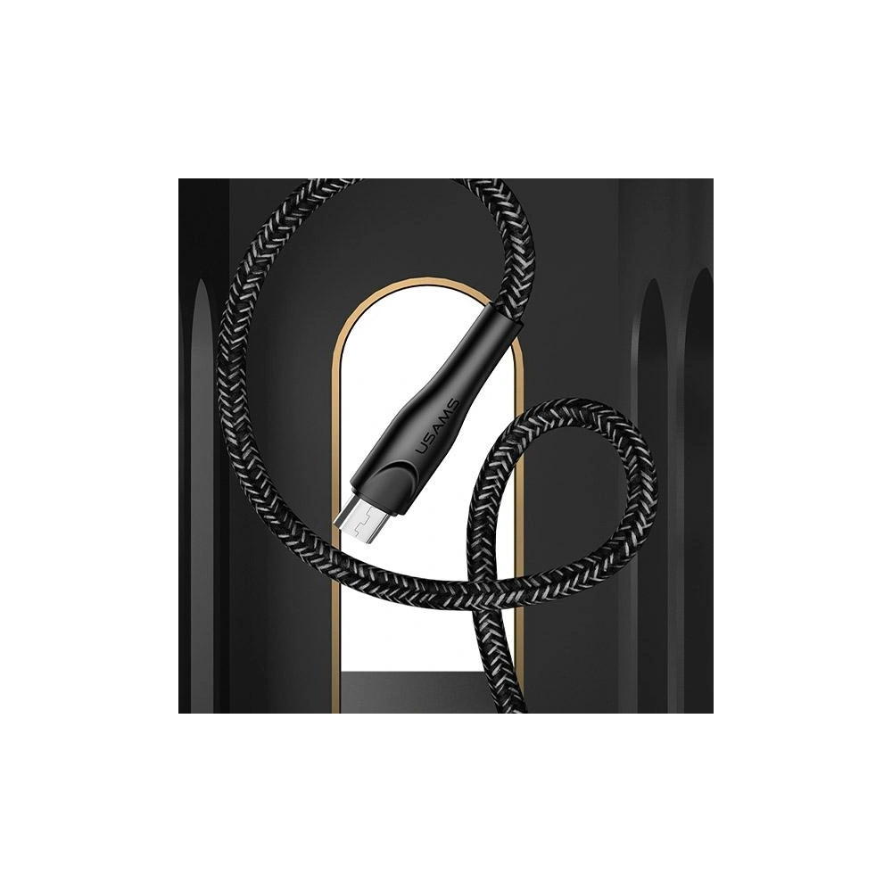 Kabel pleciony USAMS U41 microUSB 2m 2A czerwony/red SJ396USB02 Fast Charge