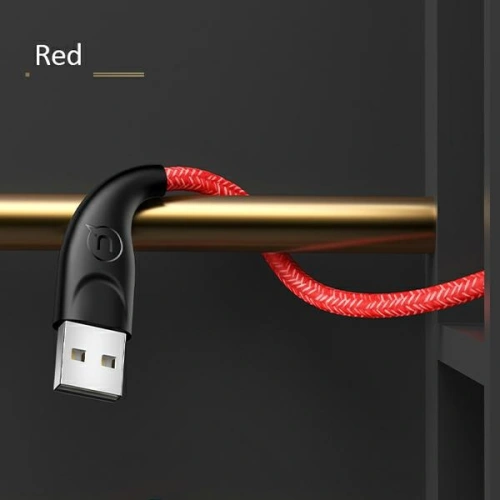 Kup Cablu împletit USAMS U41 microUSB 2m 2A roșu/red SJ396USB02 Încărcare rapidă - USA298RED - {ean13} - Sklep Home Screen
