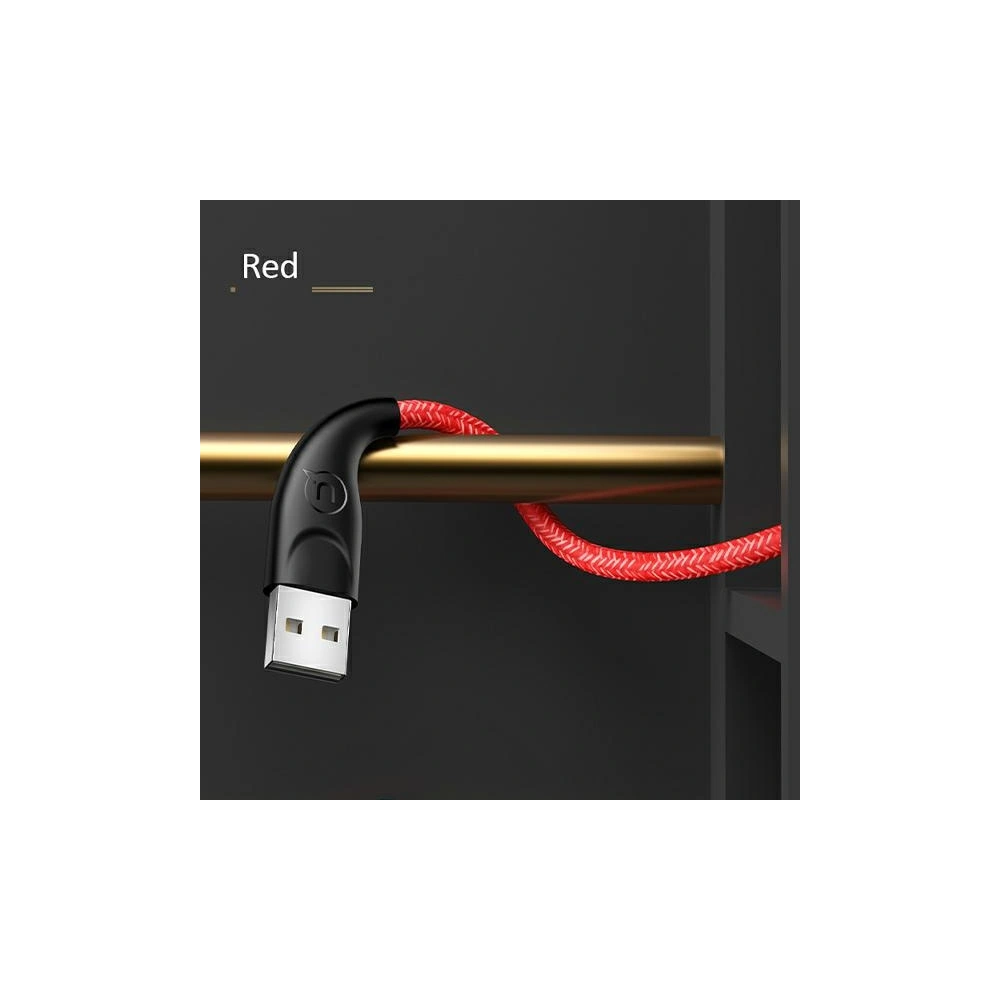 Kabel pleciony USAMS U41 microUSB 2m 2A czerwony/red SJ396USB02 Fast Charge