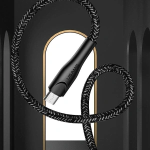 Kabel pletený USAMS U41 microUSB 3m 2A červený/red SJ399USB02 t Charge