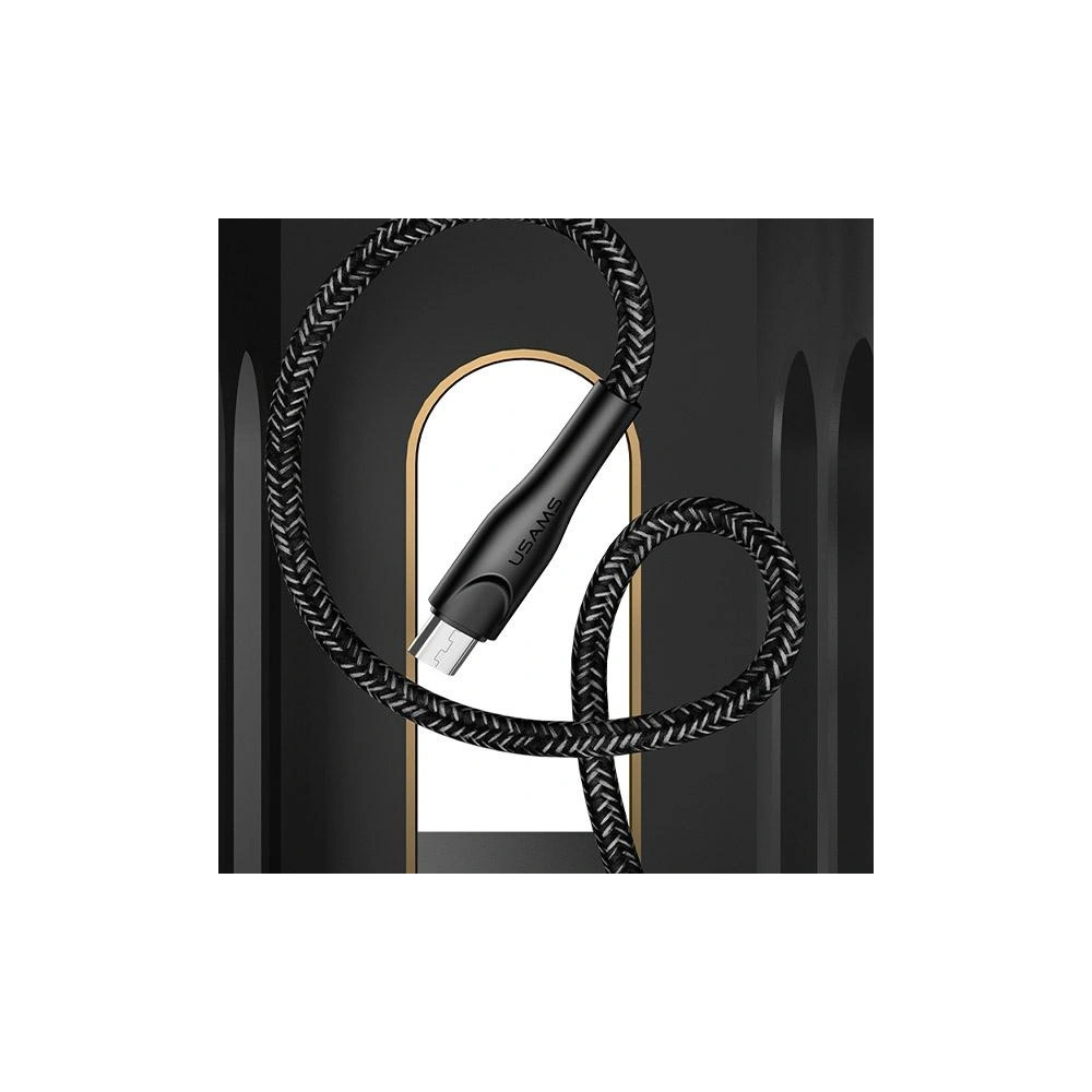 Kabel pleciony USAMS U41 microUSB 3m 2A czerwony/red SJ399USB02 t Charge