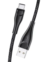 Cablu împletit USAMS U41 USB-C 1m 2A negru/black SJ392USB01 Încărcare rapidă