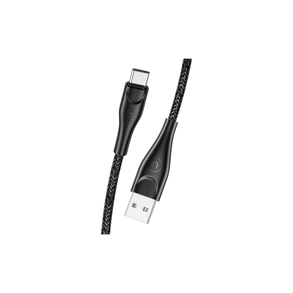 Kabel pleciony USAMS U41 USB-C 1m 2A czarny/black SJ392USB01 Fast Charge