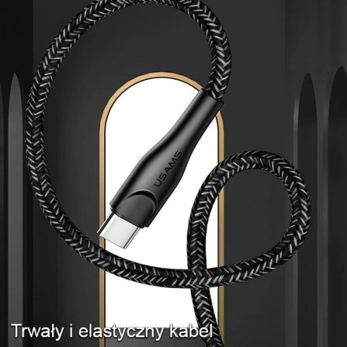 Kup Kabel pleciony USAMS U41 USB-C 1m 2A czerwony/red SJ392USB02 Fast Charge - USA302RED - {ean13} - Sklep Home Screen