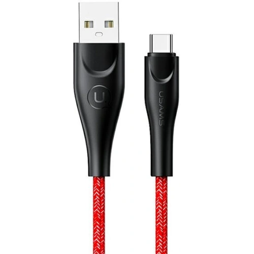 Kup Cablu împletit USAMS U41 USB-C 2m 2A roșu/red SJ395USB02 - USA304RED - {ean13} - Sklep Home Screen