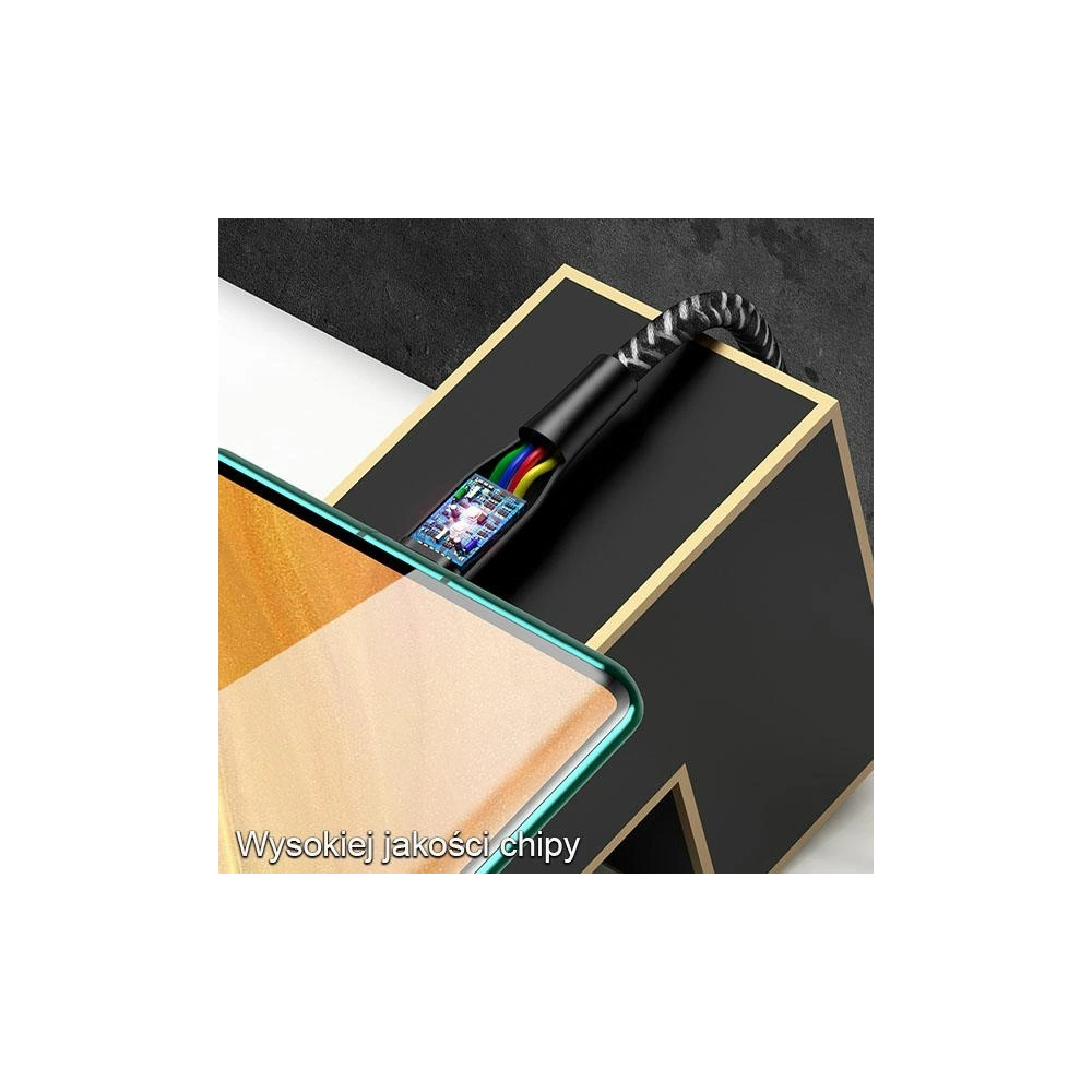 Kabel pleciony USAMS U41 USB-C 2m 2A czerwony/red SJ395USB02