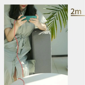 Cablu împletit USAMS U41 USB-C 2m 2A roșu/red SJ395USB02