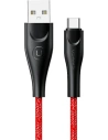 Cablu împletit USAMS U41 USB-C 3m 2A roșu/red SJ398USB02 Încărcare rapidă
