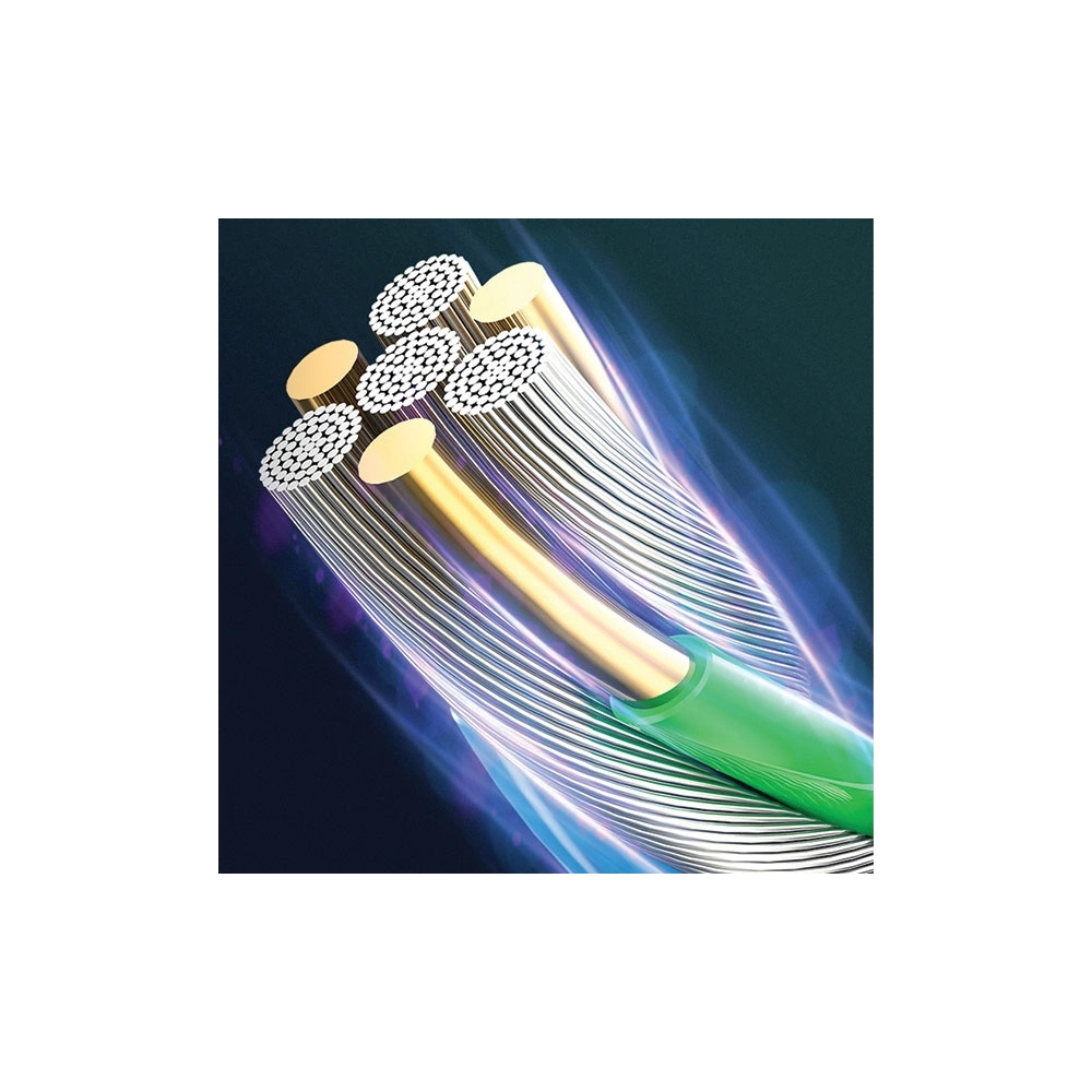 Kabel pleciony USAMS U48 lightning 1,2m 2A Fast Charging LED czarny/black SJ423USB01