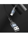 Kup Cablul împletit USAMS U48 lightning 1,2m 2A Încărcare rapidă LED negru/schimbă SJ423USB01 - USA309BLK - {ean13} - Sklep Home Screen