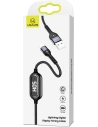Kup Cablul împletit USAMS U48 lightning 1,2m 2A Încărcare rapidă LED negru/schimbă SJ423USB01 - USA309BLK - {ean13} - Sklep Home Screen