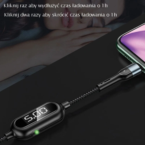 Kup Cablu împletit USAMS U48 lightning 1,2m 2A Încărcare Rapidă LED verde/SJ423USB02 - USA310GRN - {ean13} - Sklep Home Screen