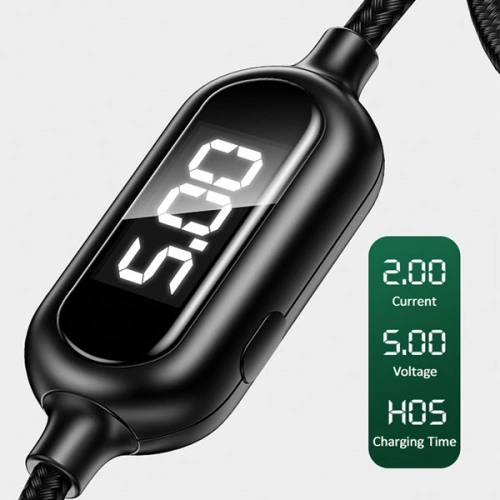 Kup Cablu împletit USAMS U48 lightning 1,2m 2A Încărcare Rapidă LED verde/SJ423USB02 - USA310GRN - {ean13} - Sklep Home Screen
