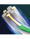 Buy USAMS Nylon Cable U48 Lightning 1,2m 2A Fast Charging LED green SJ423USB02 (US-SJ423) - USA310GRN - {ean13} - Home Screen Store Europe