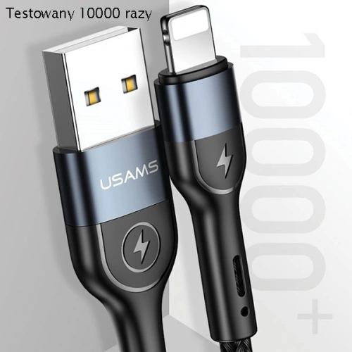 Kup Cablu împletit USAMS U48 lightning 1,2m 2A Încărcare Rapidă LED verde/SJ423USB02 - USA310GRN - {ean13} - Sklep Home Screen