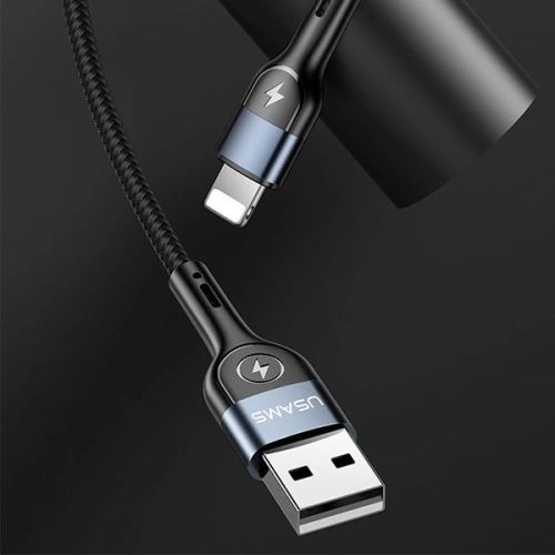 Kup Cablu împletit USAMS U48 lightning 1,2m 2A Încărcare Rapidă LED verde/SJ423USB02 - USA310GRN - {ean13} - Sklep Home Screen