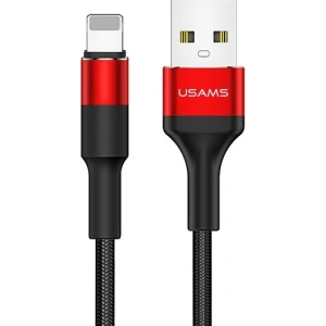 Kabel pleciony USAMS U5 2A lightning czerwony/red 1,2m SJ220IP02