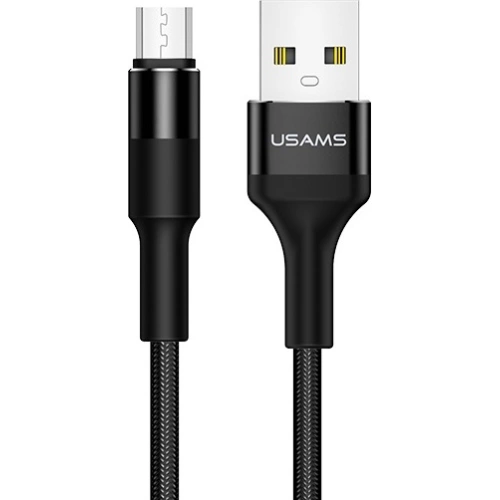 Kup Cablul împletit USAMS U5 2A micro USB negru 1,2m SJ224USB01 - USA313BLK - {ean13} - Sklep Home Screen