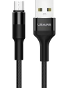 Kup Cablul împletit USAMS U5 2A micro USB negru 1,2m SJ224USB01 - USA313BLK - {ean13} - Sklep Home Screen