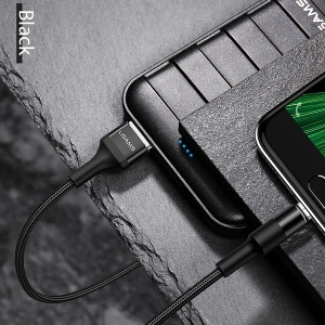 Kabel pletený USAMS U5 2A micro USB černý/black 1,2m SJ224USB01