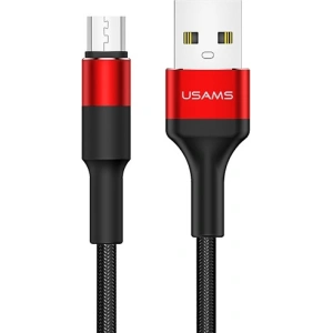 Cablul împletit USAMS U5 2A micro USB roșu 1,2m SJ224USB02