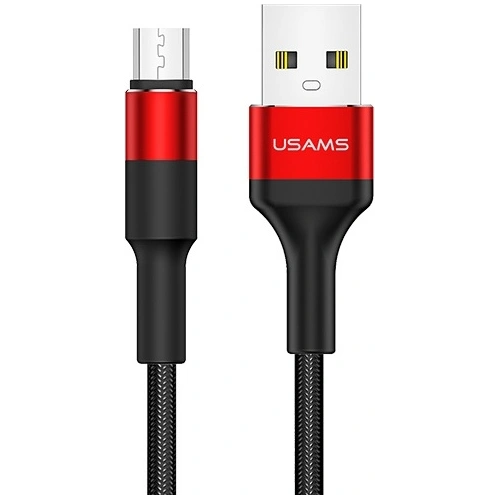Kup Cablul împletit USAMS U5 2A micro USB roșu 1,2m SJ224USB02 - USA314RED - {ean13} - Sklep Home Screen