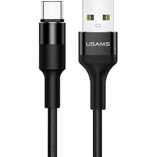 Kup Cablu împletit USAMS U5 2A USB-C negru 1,2m SJ221TC01 - USA315BLK - {ean13} - Sklep Home Screen
