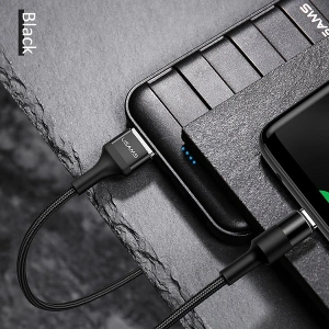 Geflochtenes Kabel USAMS U5 2A USB-C schwarz 1,2m SJ221TC01