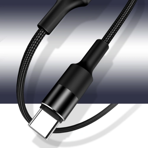 Kup Cablu împletit USAMS U5 2A USB-C negru 1,2m SJ221TC01 - USA315BLK - {ean13} - Sklep Home Screen