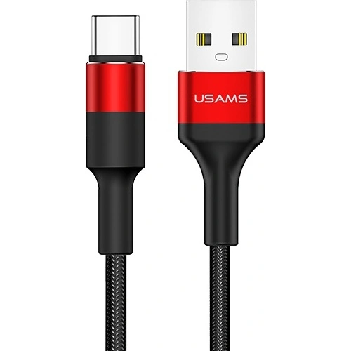 Kup USAMS U5 geflochtenes Kabel 2A USB-C rot 1,2m SJ221TC02 - USA316RED - {ean13} - Sklep Home Screen
