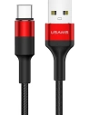 Cablu împletit USAMS U5 2A USB-C roșu 1,2m SJ221TC02