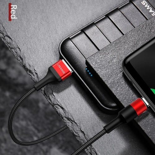 Buy USAMS Nylon Cable U5 2A USB-C red 1,2m SJ221TC02 (US-SJ221) - USA316RED - {ean13} - Home Screen Store Europe