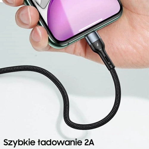 Kup Geflochtenes Kabel USAMS U55 2A Lightning U55 grün 1m SJ448USBSG02 - USA318GRN - {ean13} - Sklep Home Screen
