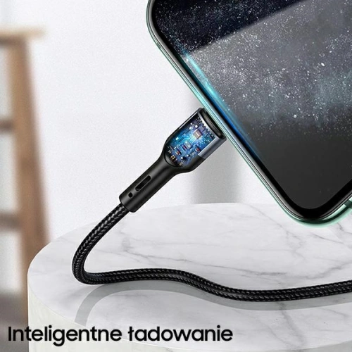 Kup Kabel pleciony USAMS U55 2A lightning U55 zielony/green 1m SJ448USBSG02 - USA318GRN - {ean13} - Sklep Home Screen