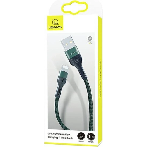 Kup Geflochtenes Kabel USAMS U55 2A Lightning U55 grün 1m SJ448USBSG02 - USA318GRN - {ean13} - Sklep Home Screen