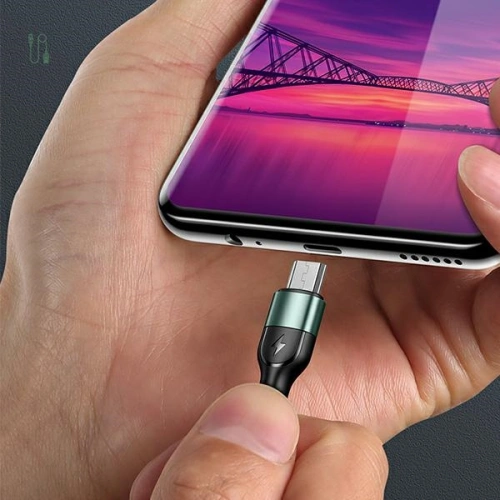 Kup Cablu împletit USAMS U55 2A microUSB U55 verde 1m SJ450USBSG02 - USA321GRN - {ean13} - Sklep Home Screen