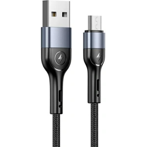 Cablu împletit USAMS U55 2A micro USB negru/black 1m SJ450USB01