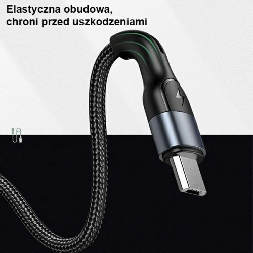 Kup Kabel pletený USAMS U55 2A micro USB černý/black 1m SJ450USB01 - USA322BLK - {ean13} - Sklep Home Screen
