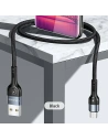 Buy USAMS Nylon Cable U55 2A microUSB black 1m SJ450USB01 (US-SJ450) - USA322BLK - {ean13} - Home Screen Store Europe