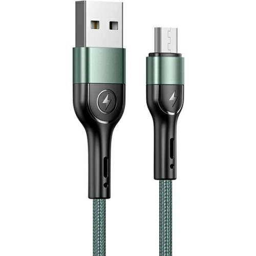 Kup USAMS U55 2A mikro USB zöld/szín 1m SJ450USB02 fonott kábel - USA323GRN - {ean13} - Sklep Home Screen