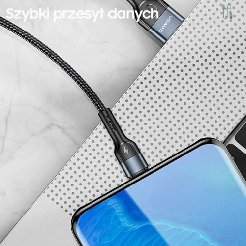 Kup Cablul împletit USAMS U55 2A USB-C U55 verde 1m SJ449USBSG02 - USA325GRN - {ean13} - Sklep Home Screen