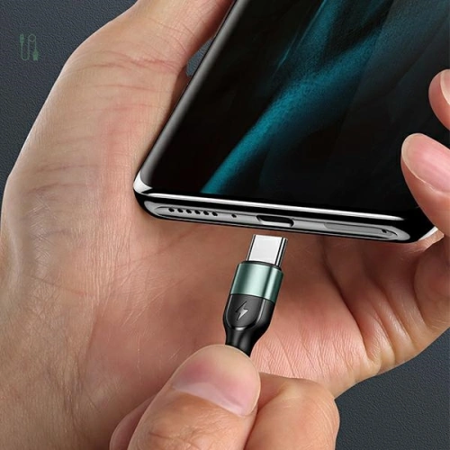 Kup Cablul împletit USAMS U55 2A USB-C U55 verde 1m SJ449USBSG02 - USA325GRN - {ean13} - Sklep Home Screen