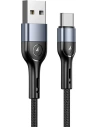Cablul împletit USAMS U55 2A USB-C negru/black 1m SJ449USB01