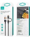 Kup Cablul împletit USAMS U62 2xUSB-C/USB-A /lightning 1,2m PD Încărcare rapidă negru/SJ483USB01 - USA328BLK - {ean13} - Sklep Home Screen